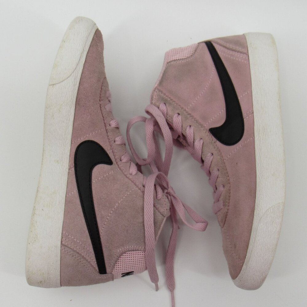 Women's Nike SB Bruin High Skate Shoes Medium Soft Pink Suede DR0126-600 Size 6 - Picture 5 of 8